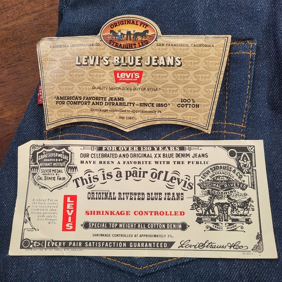 RARE NWT Vintage Deadstock Levi's  505 021… - Picture 6 of 15